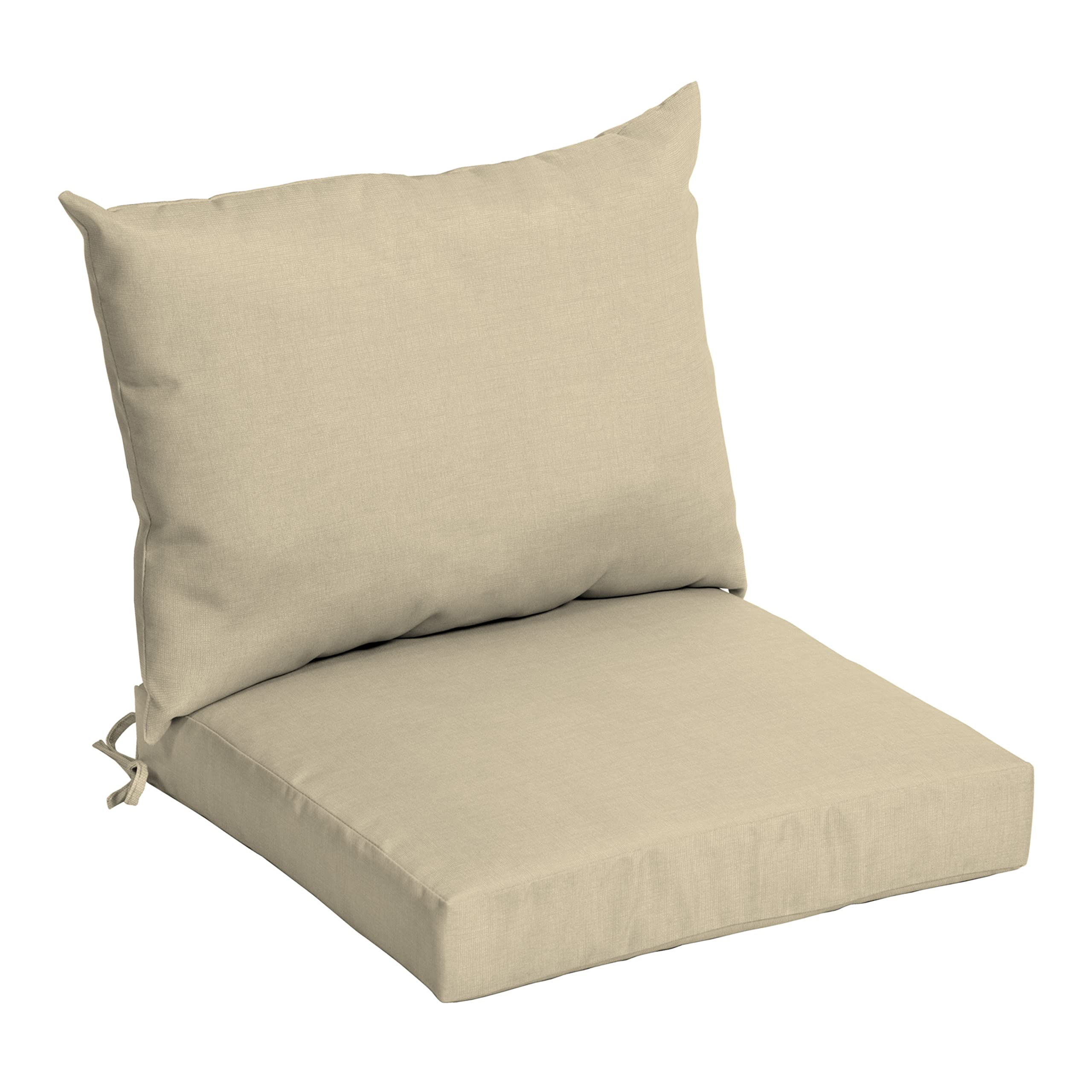Arden Selections Outdoor Dining Chair Cushion, 21 X 21, Water Repellent, Fade Resistant 21 X 21, Tan Leala