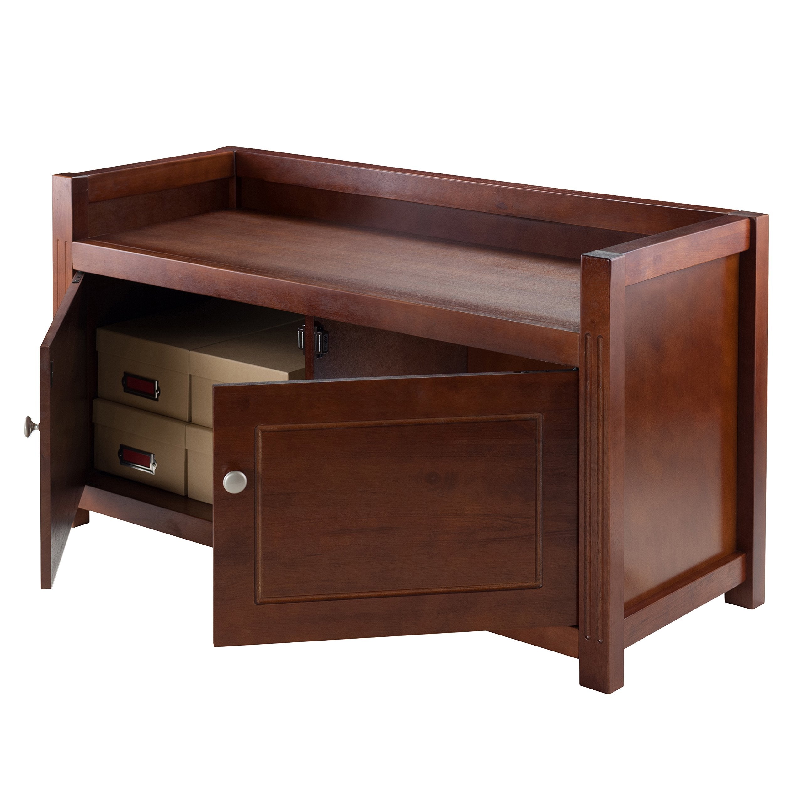 Winsome Wood Charleston Bench, Walnut