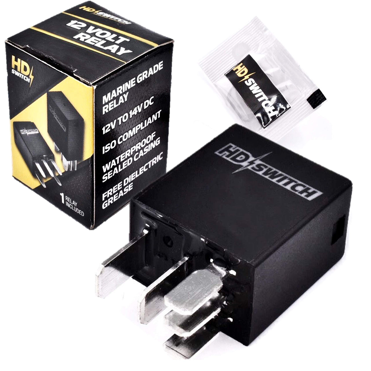 Hd Switch Hella Black Relay 4Rd 931 524-02, 4Rd931524-02, Hl87416, Tyco Vfm-15F41-S01, 4Rd931524-02, 4Rd 931 524-02, Az988-1Ct-1