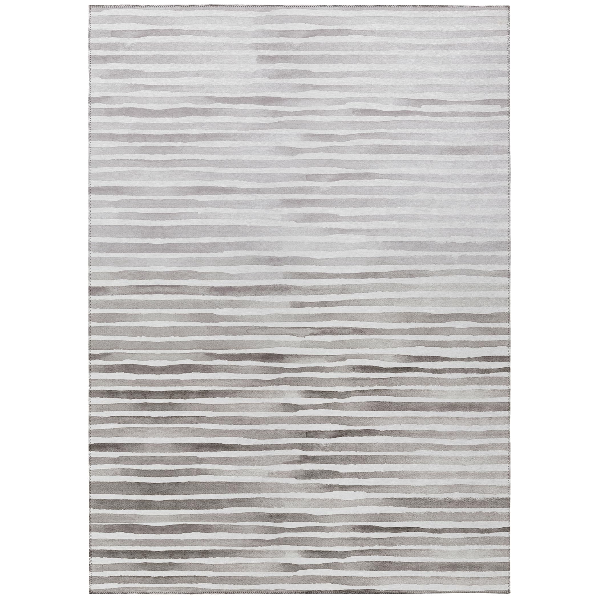 Addison Rugs Surfside Asr38 Gray 3' X 5' Indoor Outdoor Area Rug, Easy Clean, Machine Washable, Non Shedding, Bedroom, Living Room, Dining Room, Kitchen, Patio Rug
