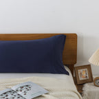 Household 100% Jersey Cotton Pillowcase 20   X54   -Super Soft Pillow Case With Envelope Closure (Navy Blue, Body Size Pillowcas