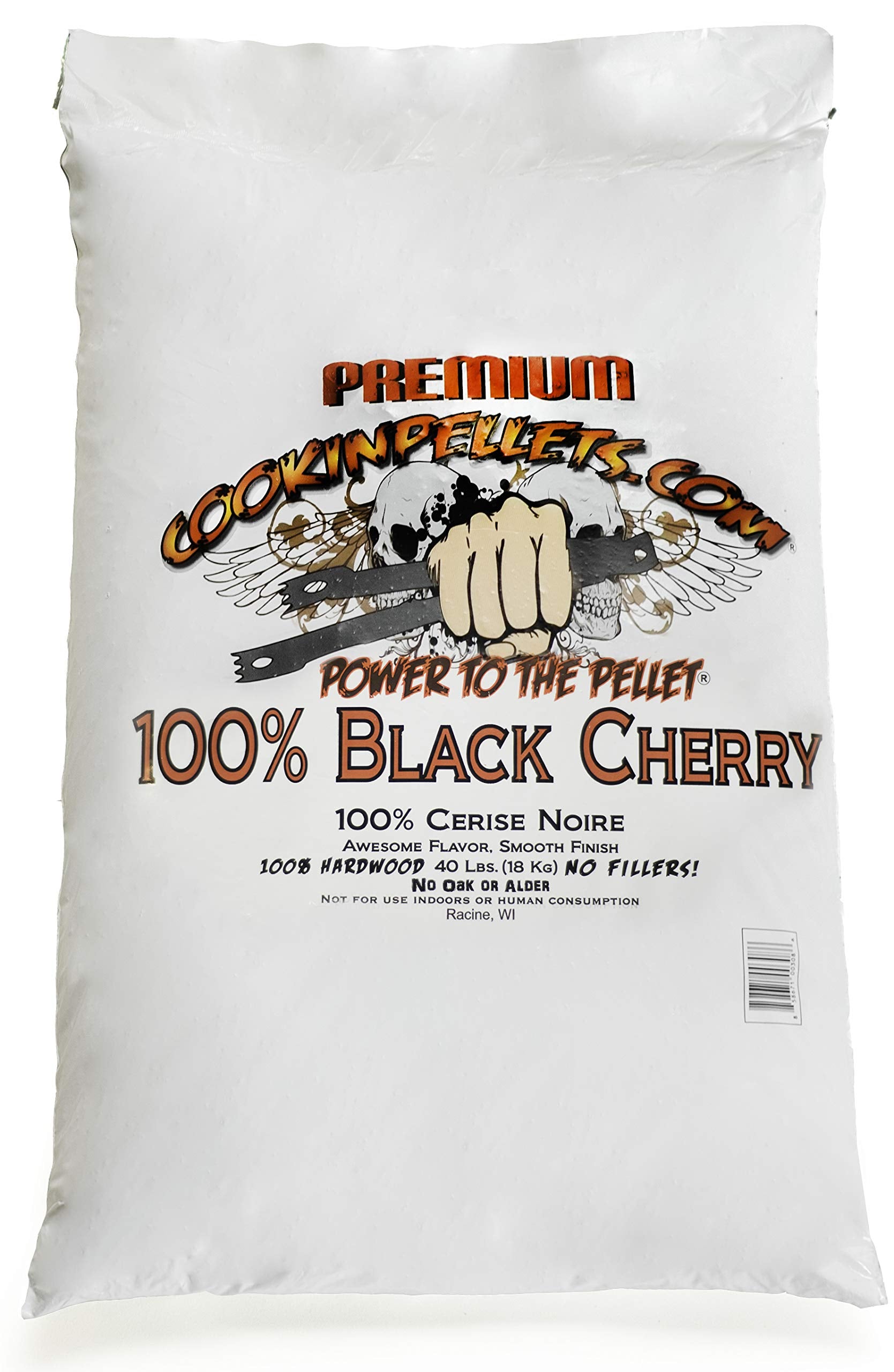 Cookinpellets Cpbc40Lb 100% Black Cherry Pellets Cooking, Brown