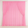 1Iam Baby Pink Decoration Net Combo Pack Of 10 | 4Pcs 8X5Ft Stitched Baby Pink Net, 4Pcs Hooks & 2Pcs Ribbon For Home Decor, Bir