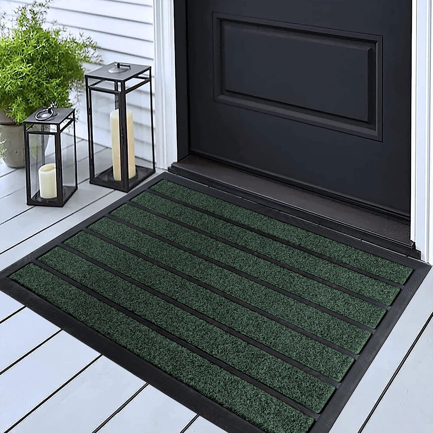 Ubdyo Extra Durable Door Mat - Dirt Trapping Outdoor Welcome Mats - Non-Slip Outdoor Door Mats - Low Profile Front Door Mat - In