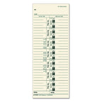 Tops 1256 Acroprint/Cincinnati/Lathem/Simplex/Stromberg Time Card 3 1/2 X 9 (Box Of 500)