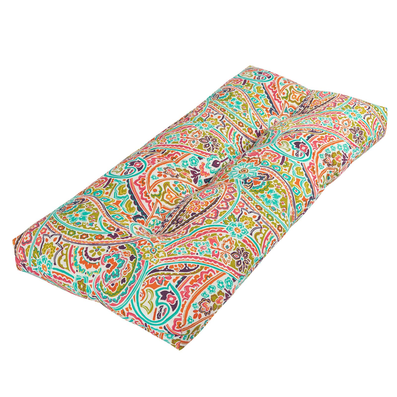 Indoor Outdoor Bench Cushion 45 X 18 Inch, Non-Slip Water Resistant Long Seat Pads, Tufted Loveseat Cushion For Patio Garden Fur