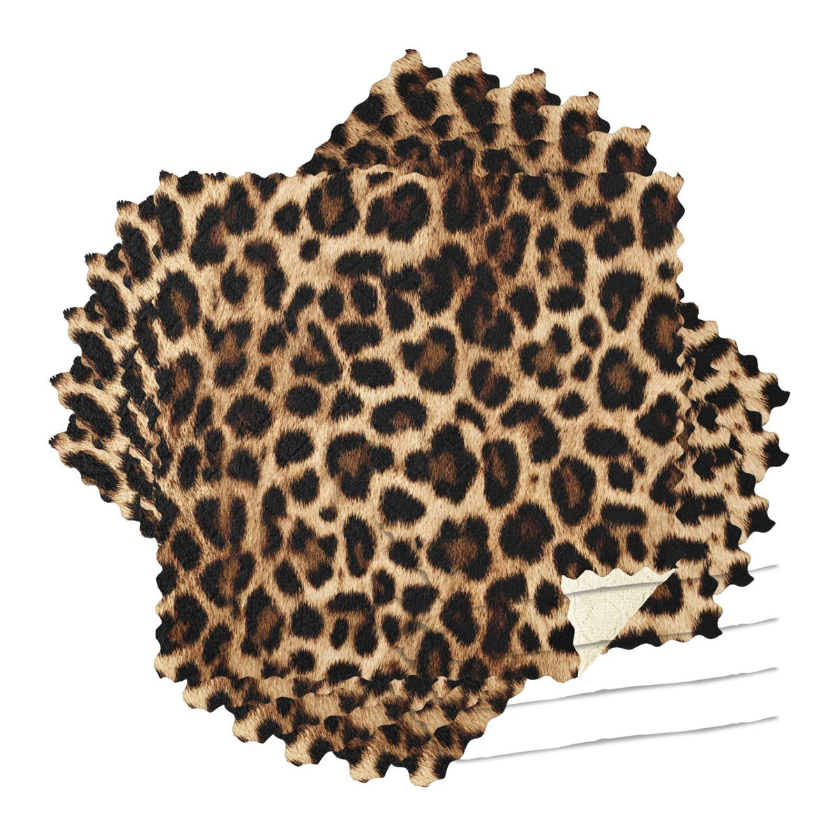 ALAZA Leopard Cheetah Prints Animal Kitchen Towels Dish Clothes for Drying Dishes Cleaning Washing Super Soft & Absorbent Nonsti