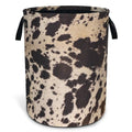 Cow Brown Skin Print Laundry Basket Animals Oxford Cloth Laundry Hamper