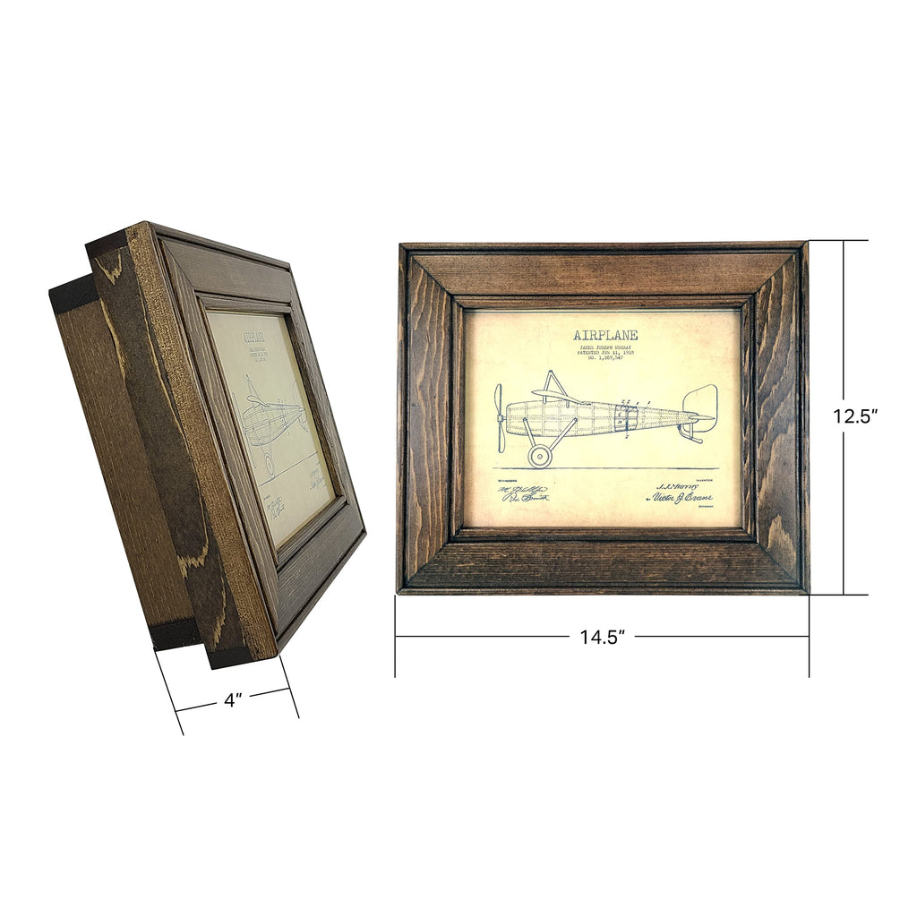 American Furniture Classics Model 8X10Dw8 Picture Frame With Hidden, Locking Gun Concealment Feature