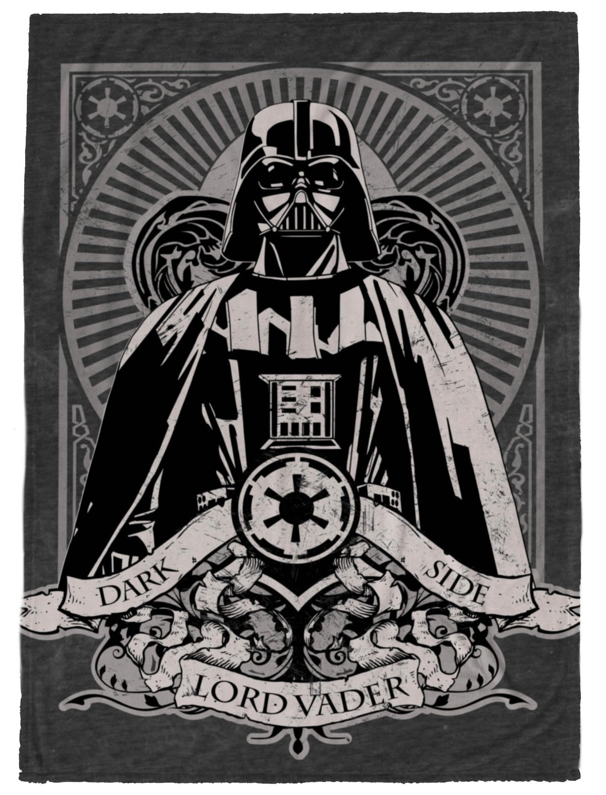 Star Wars Gothic Darth Vader Plush Throw Blanket - Measures 50 X 70 Inches, Super Soft Lightweight Fleece Bedding