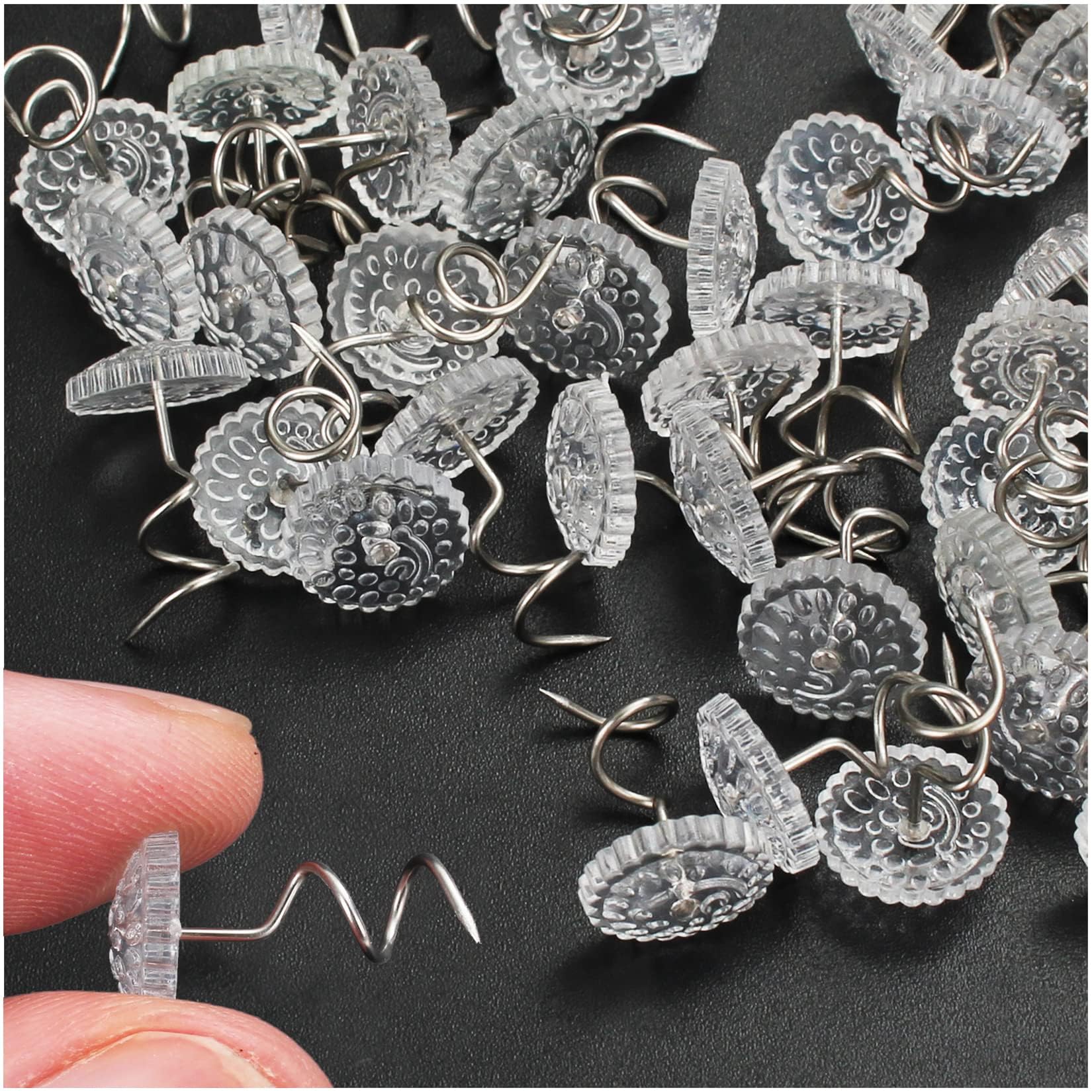 Upholstery Pins Headliner Twist Tacks - Secure And Stylish Fixing For Sofa Covers And Bed Skirts 120Pack