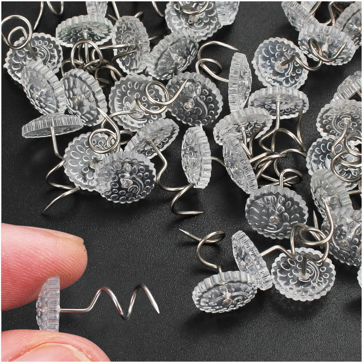 Upholstery Pins Headliner Twist Tacks - Premium Fixing Solution For Sofa Covers And Bed Skirts 60Pack