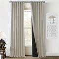 PANELSBURG Light Grey Curtains 108 Inches Long for Livingroom 2 Panel Sets No Grommets Back Loop Pretty Blackout Earth Tone Heat
