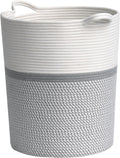 Sleepy Laundry Hamper Tall Laundry Basket for Blankets, Clothes, Toys, Woven Storage Basket for Living Room, Wicker Basket for G