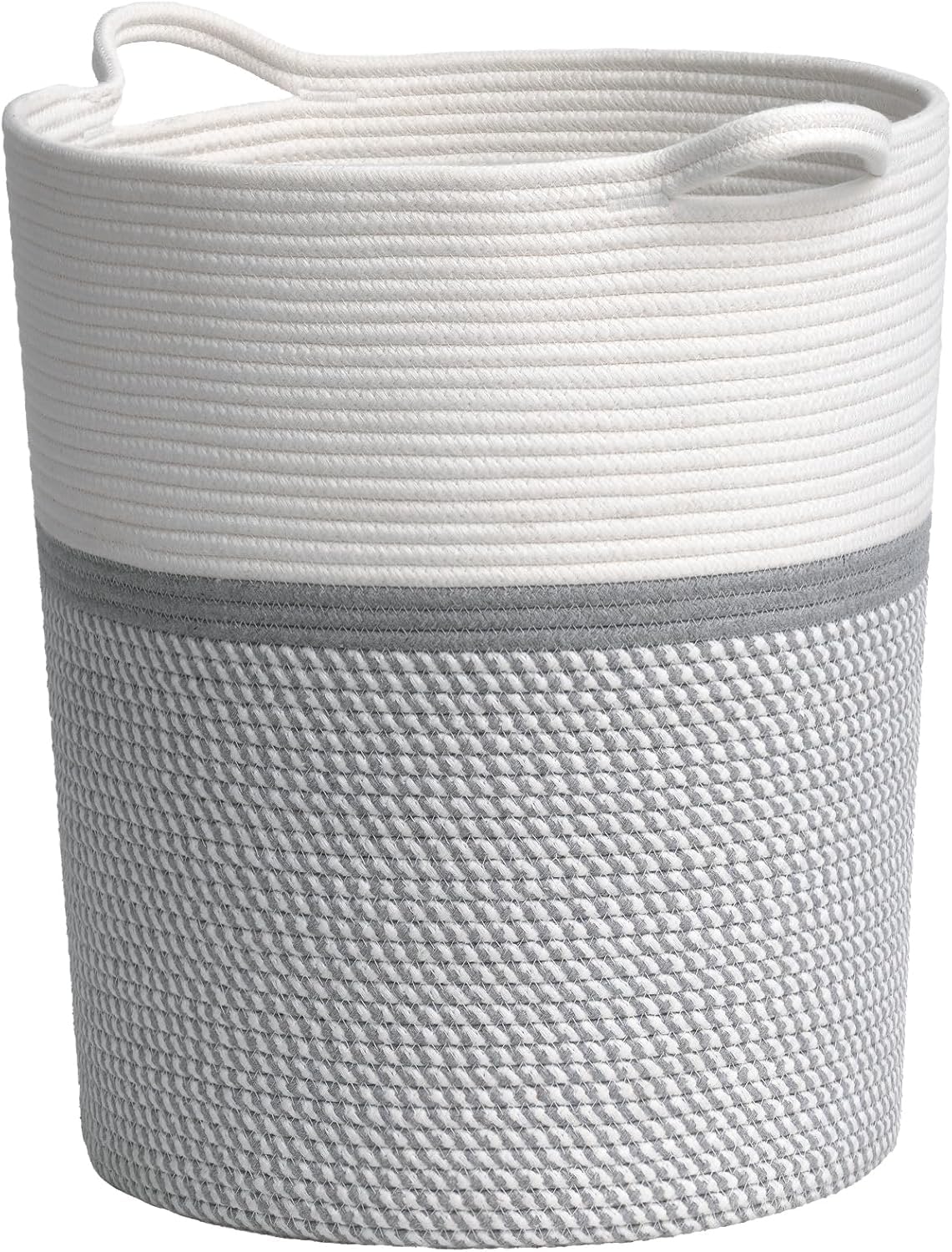 Sleepy Laundry Hamper Tall Laundry Basket for Blankets, Clothes, Toys, Woven Storage Basket for Living Room, Wicker Basket for G