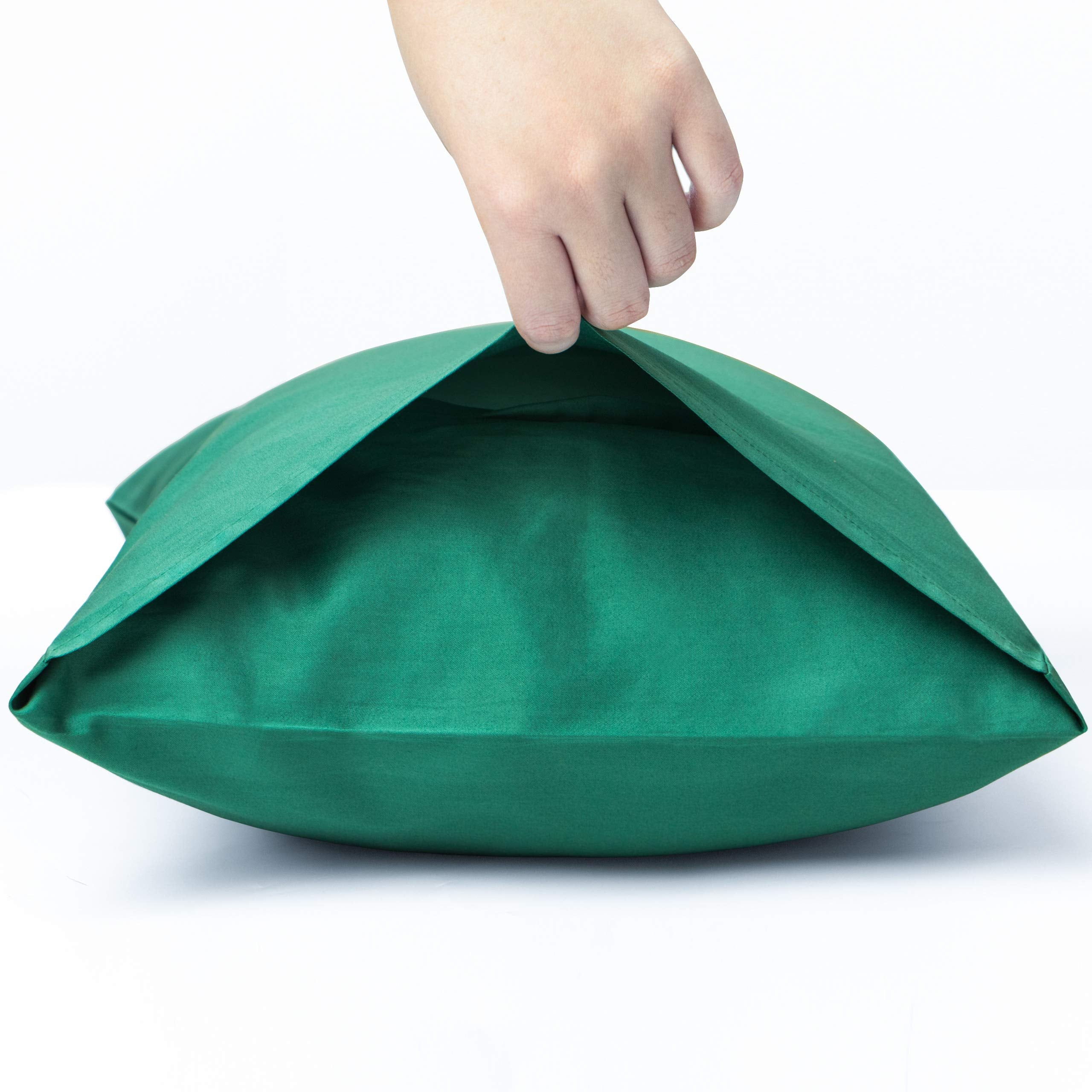 Ntbay 500 Thread Count 100% Egyptian Cotton Body Pillowcase, Super Soft And Breathable Envelope Closure Full Body Pillowcase For Adults, 20X54 Inches, Dark Green