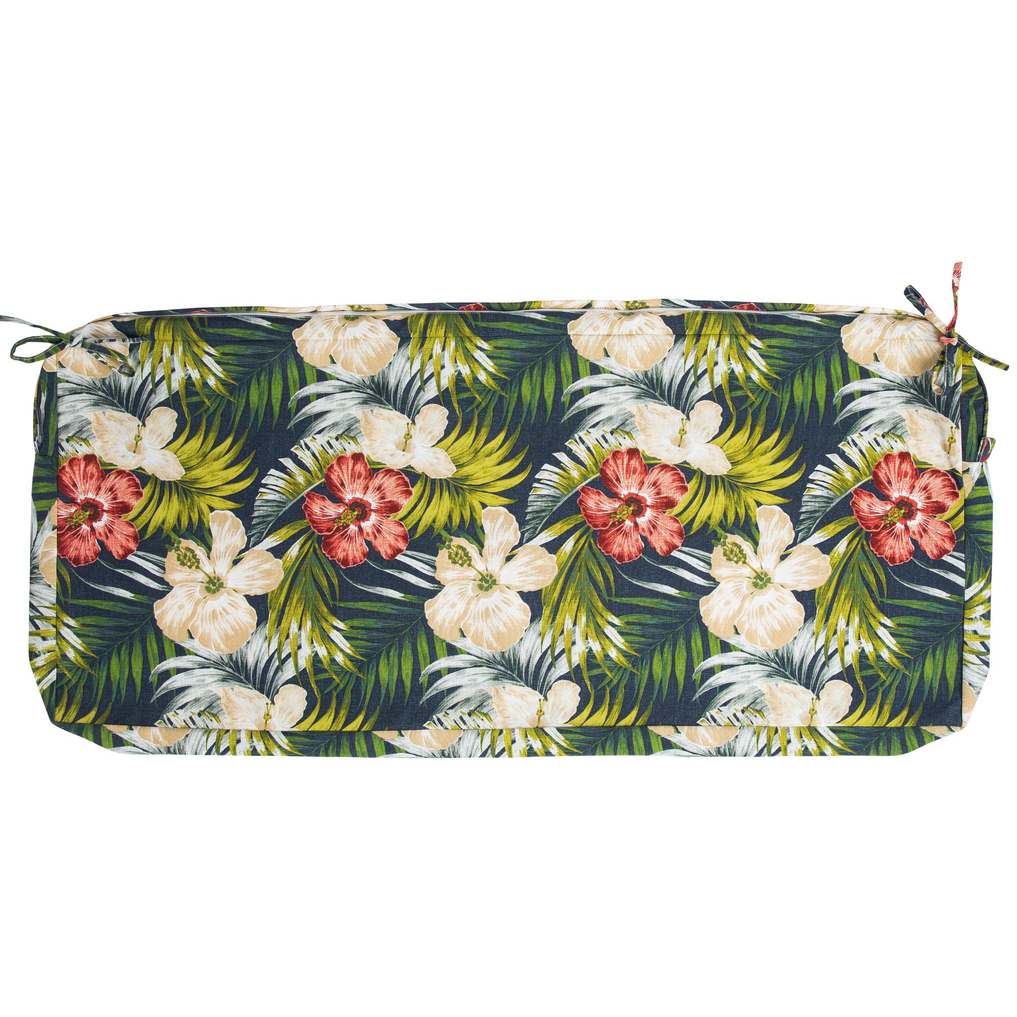 Magpie Fabrics Patio Bench Cushion Cover 48X18X3 Inch, No Insert! Water Resistant Uv Protection Outdoor Swing Loveseat Replaceme