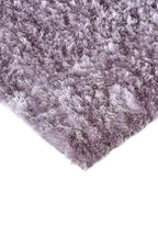 HomeRoots 510995 10 ft. Gray & Silver Shag Hand Tufted Handmade Round Area Rug