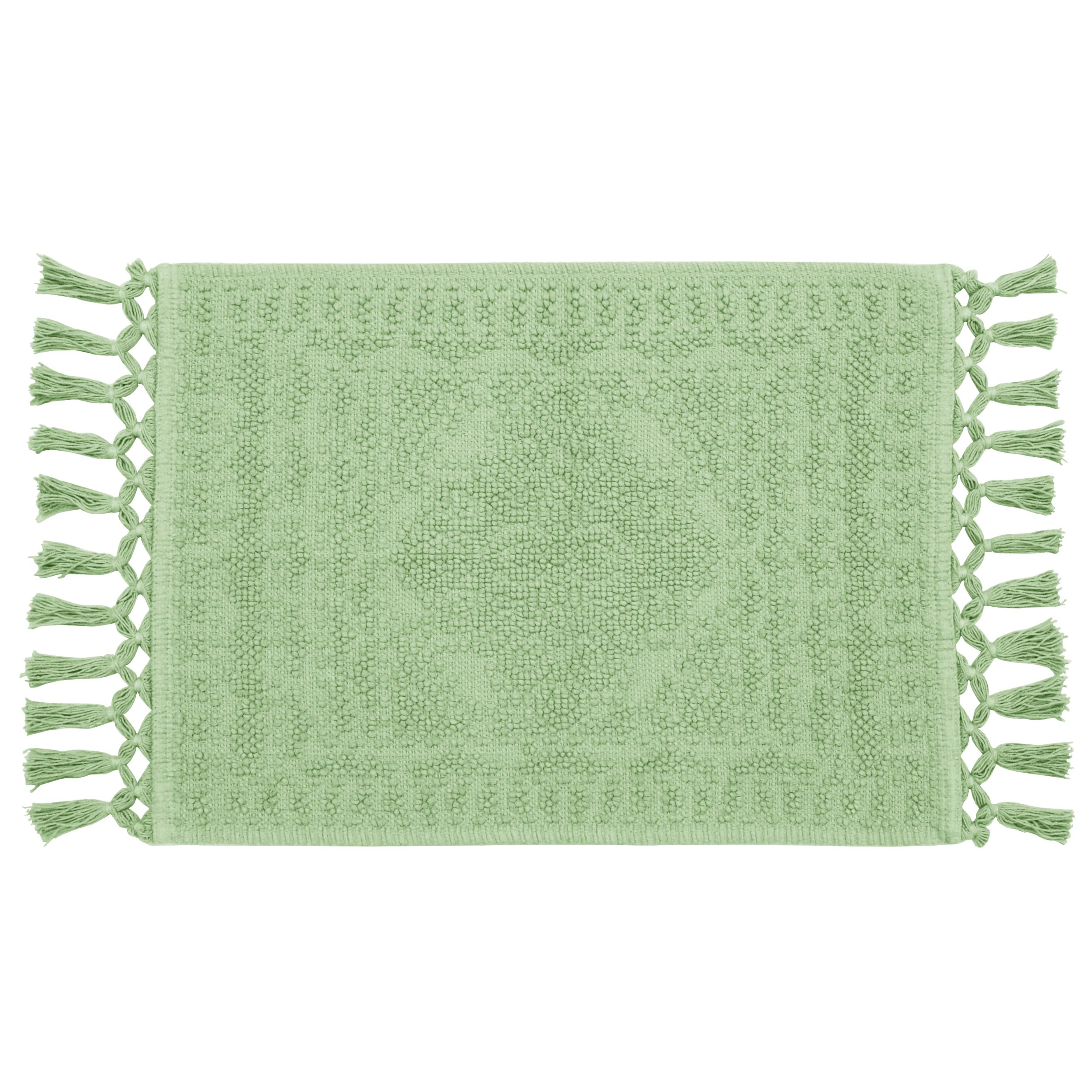 French Connection Nellore Bathroom Rugs, Woven and Beaded Bathroom Mats, Durable Non-Slip Bath Rugs, Thick Bath Mats for Bathroo