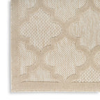 Nourison Easy Care Modern Indoor/Outdoor Cream 8' X 10' Area Rug, Easy Cleaning, Non Shedding, Bed Room, Living Room, Dining Room, Backyard, Deck, Patio (8X10)