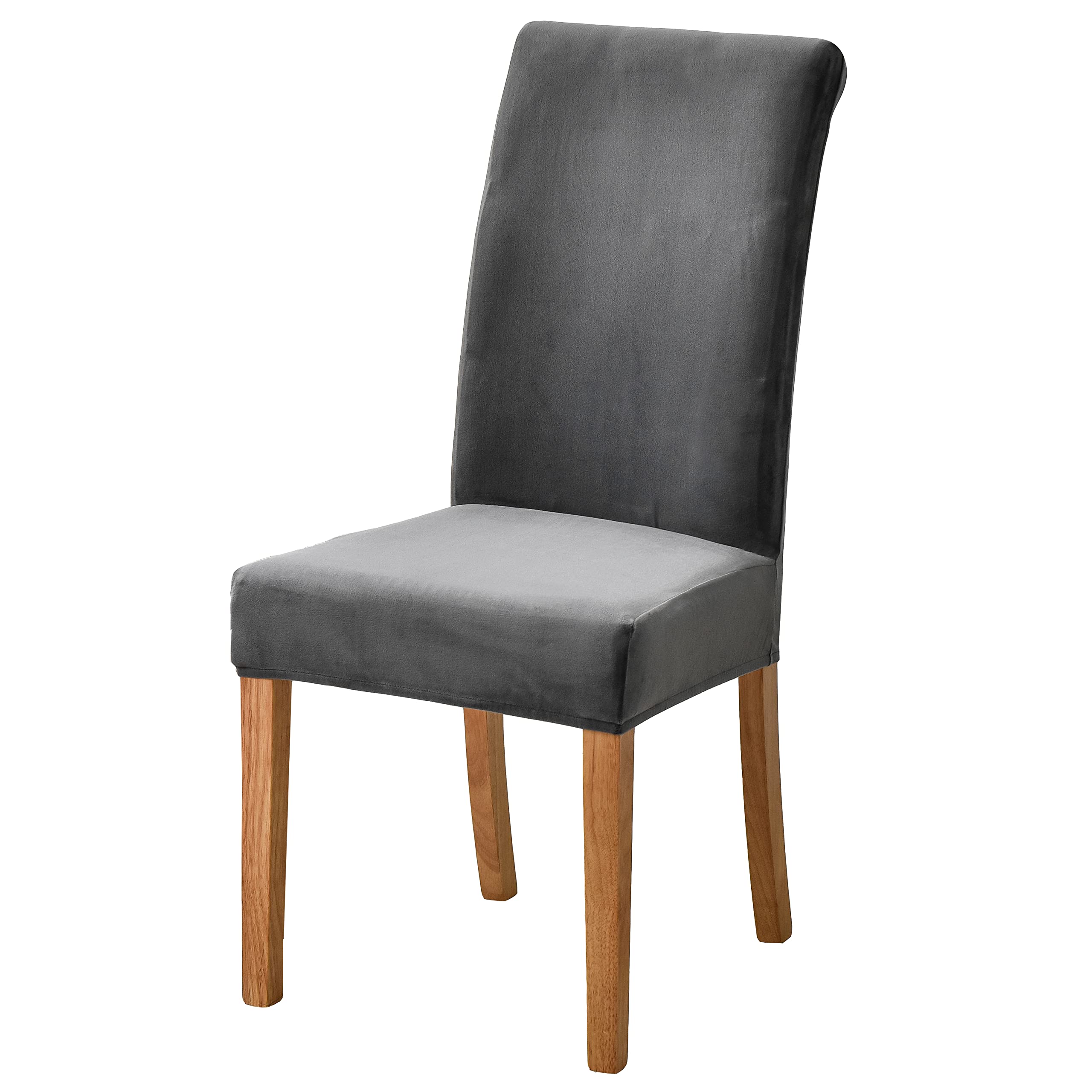Lalluxy Velvet Chair Slipcovers for Dining Room Stretchy Super Soft Parson Chair Seat Covers Chair Protectors for Party Pet Prot