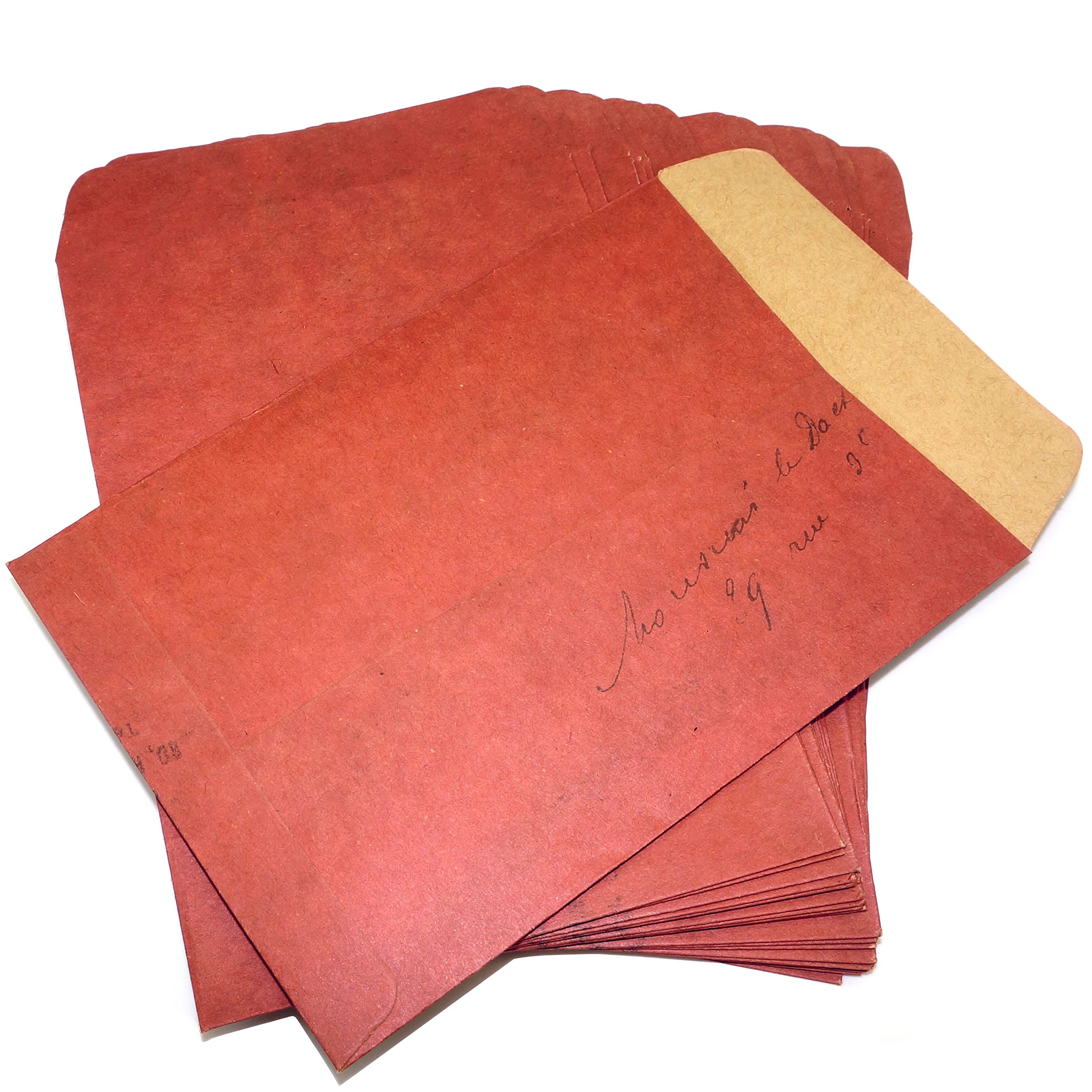 50 Pcs Vintage Envelopes Red Brown Retro Style Kraft Paper Envelope For Mail Letter Postcard Gift