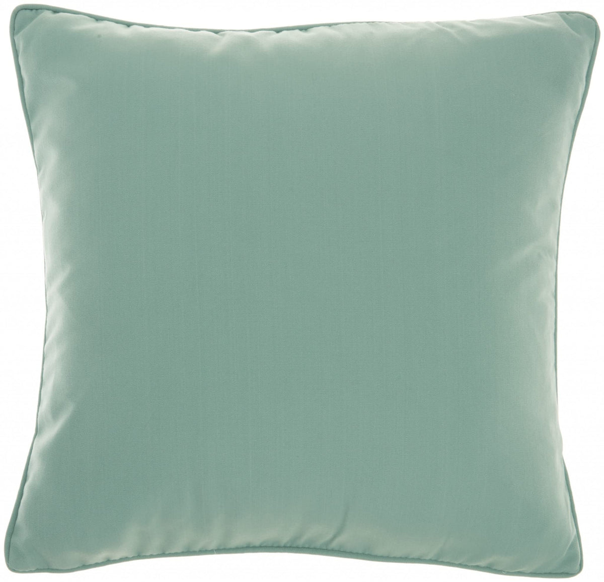 HomeRoots Grey Acrylic Teal Green Velour Throw Pillow