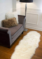 HomeRoots Decor 24'x 72'x 1.5' Acrylic Plush Sheepskin Double, Area Rug - Off White