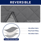 Purefit Water Resistant Reversible Sofa Cover For Reclining Sofa 2 Seat - Non Slip Split Recliner Couch Cover For Double Recline