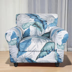 Searchi Stretch Sofa Cover Printed Couch Covers, Floral Pattern 2 Piece Armchair Slipcover With Separate Chair Cushion Cover, Washable Furniture Protector For Living Room(Armchair,Summer Pattern)
