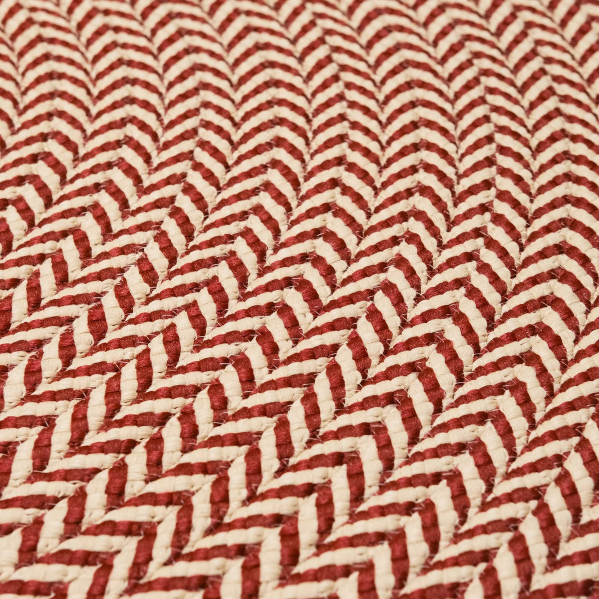 Colonial Mills Ibiza Woven Chevron Doormats - Scarlet 70” X 70”