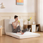 Mlily Folding Mattress, 4 Inch Full Tri-Fold Memory Foam Mattress, Foldable Mattress With Storage Bag And Washable Cover, Travel