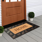 A1Hc Natural Coir And Rubber Large Door Mat, 18X30, Thick Durable Doormats For Door Entrance, Heavy Duty, Thin Profile Door Mat,