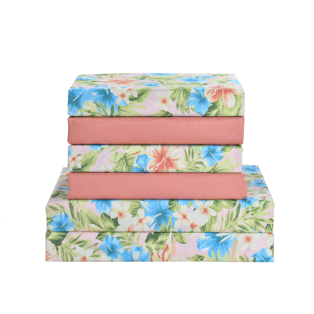 Elegant Comfort Luxury Soft Bed Sheets Floral Pattern - 1500 Premium Hotel Quality Microfiber Softness Wrinkle And Fade Resistant (4-Piece) Bedding Set, Twin Xl, Magnolia