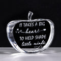 Movdyka Crystal Apple Teacher Appreciation Gifts for Women Men, Laser Engraved Best Teacher Gifts for Women on Retirement Gradua