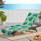Beach Chair Cover, Lounge Chair Covers With Side Pockets 85 X 30,Thick And Quick Dry Lounge Chair Towel Cover For Sun Lounger, P