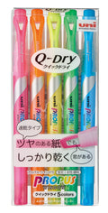 Uni Propus Window Quick Dry Highlighter Pen Set 5 Colors (Pus-138T 5C)