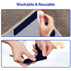 Sollifa Rug-Grip, 16 Pcs Dual Sided Washable Removable Prevent Curling Corner Carpet Holder, Keep Rug In Place Non Slip Adhesive