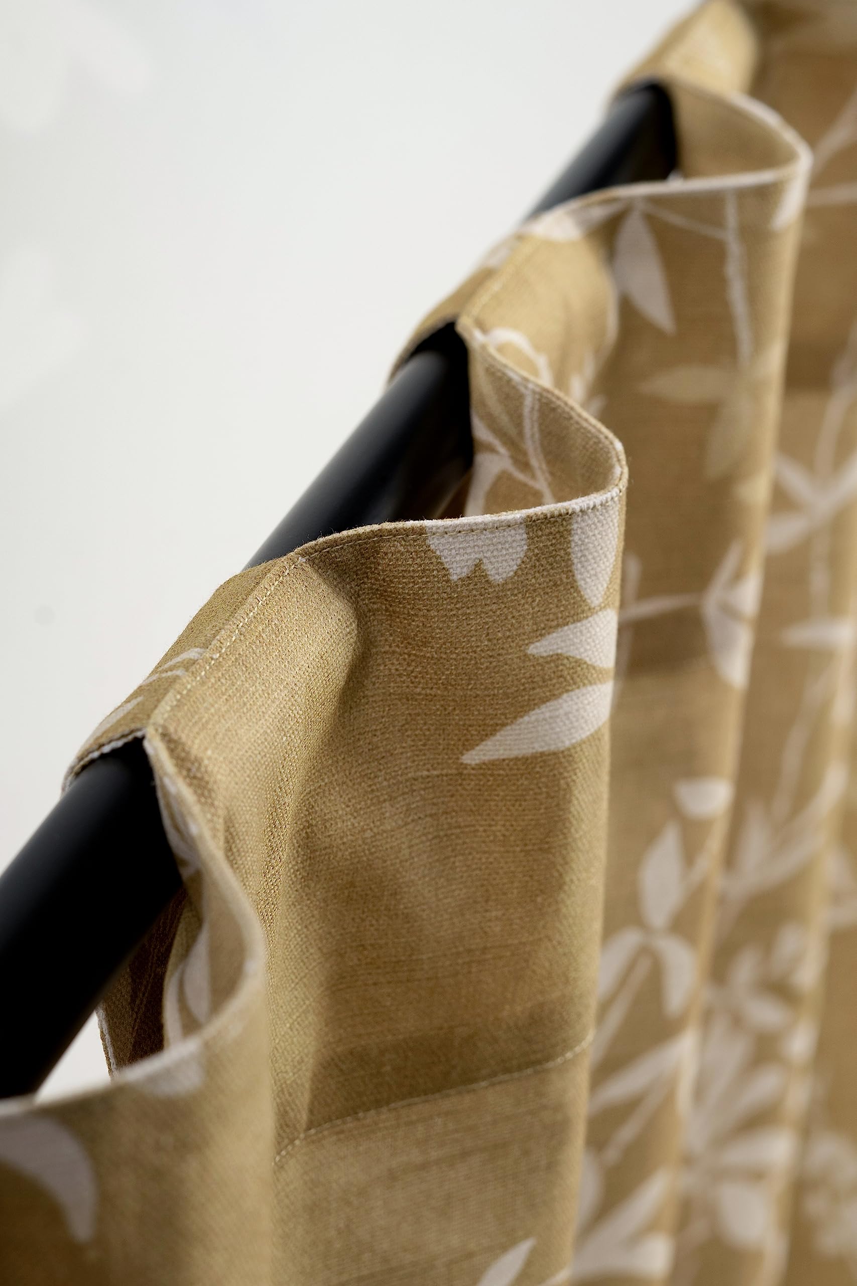 Maison D' Hermine Curtain 100% Cotton 50''X124'' Curtains 1 Panel Easy Hanging With A Rod Pocket & Loop For Kitchen, Bedrooms &