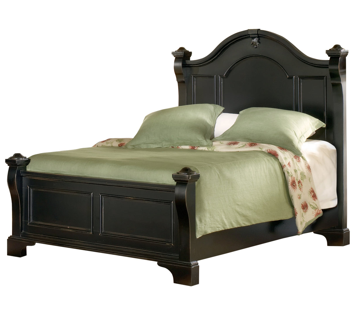 American Woodcrafters Poster Bed, King, Heirloom Black