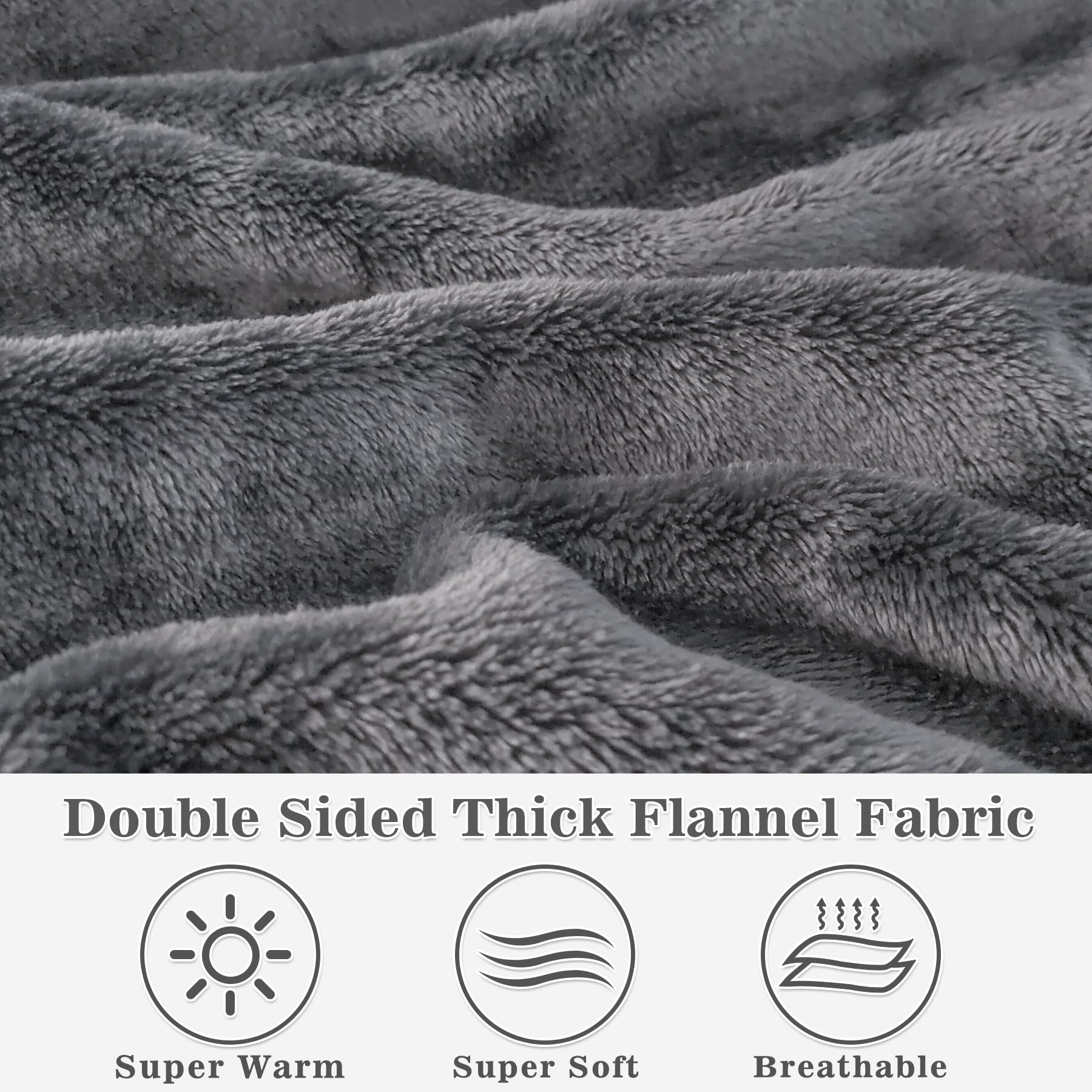 Waitu Wearable Blanket Sweatshirt For Women And Men, Super Warm And Cozy Giant Blanket Hoodie, Thick Flannel Blanket With Sleeve