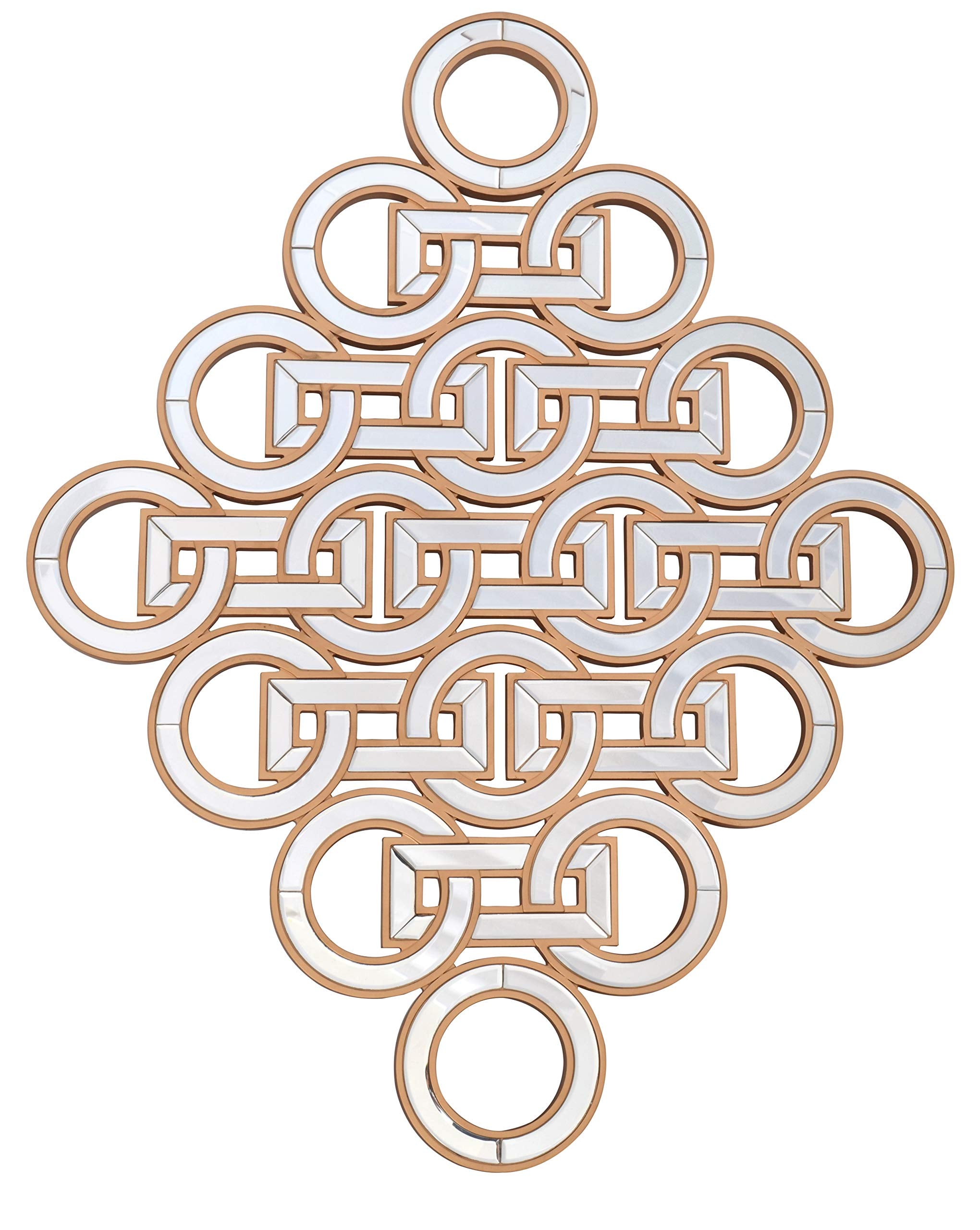 Afd Home Articulate Diamond Mirror Wall Decor Resin Multi Colored