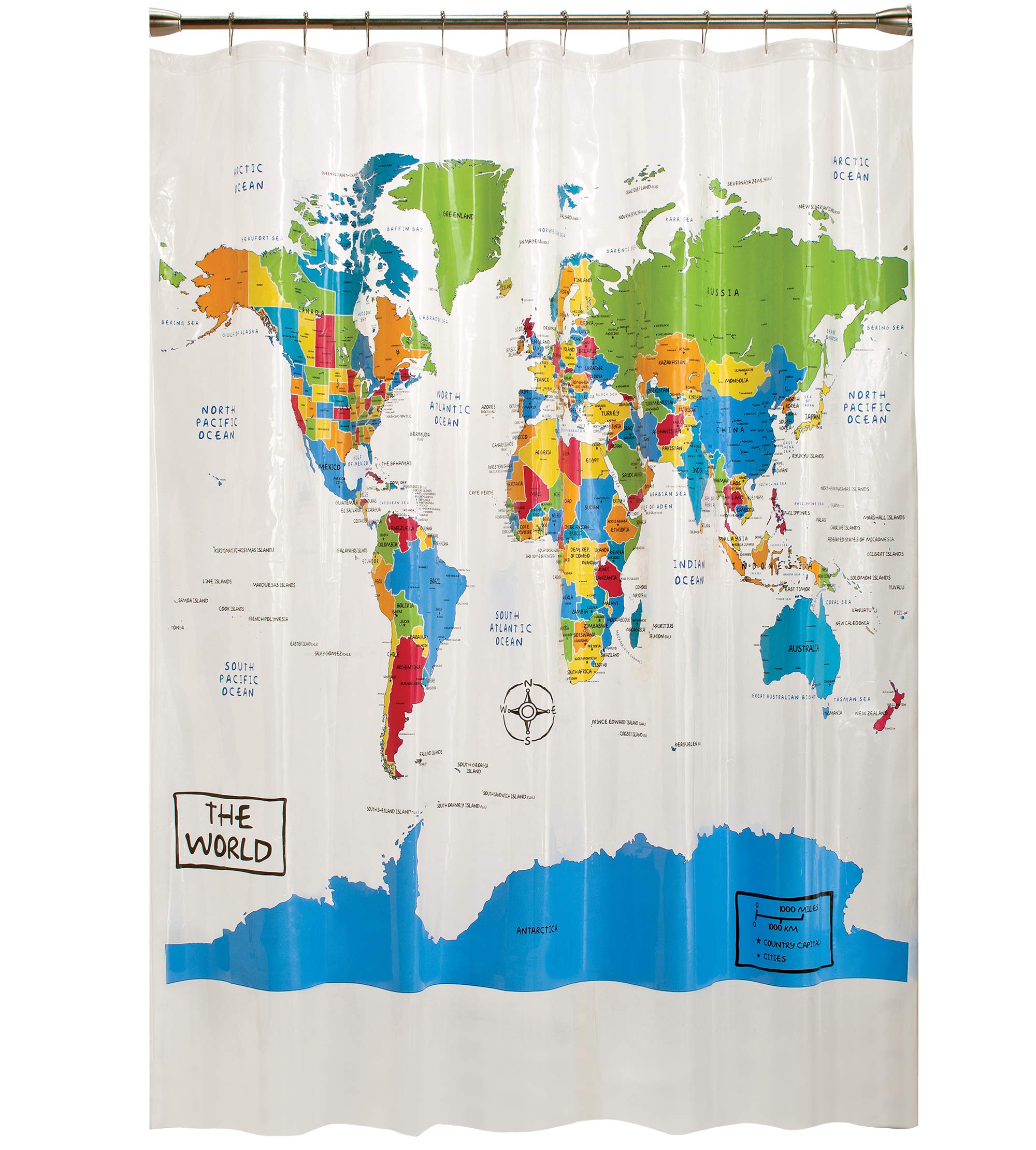 The World Shower Curtain