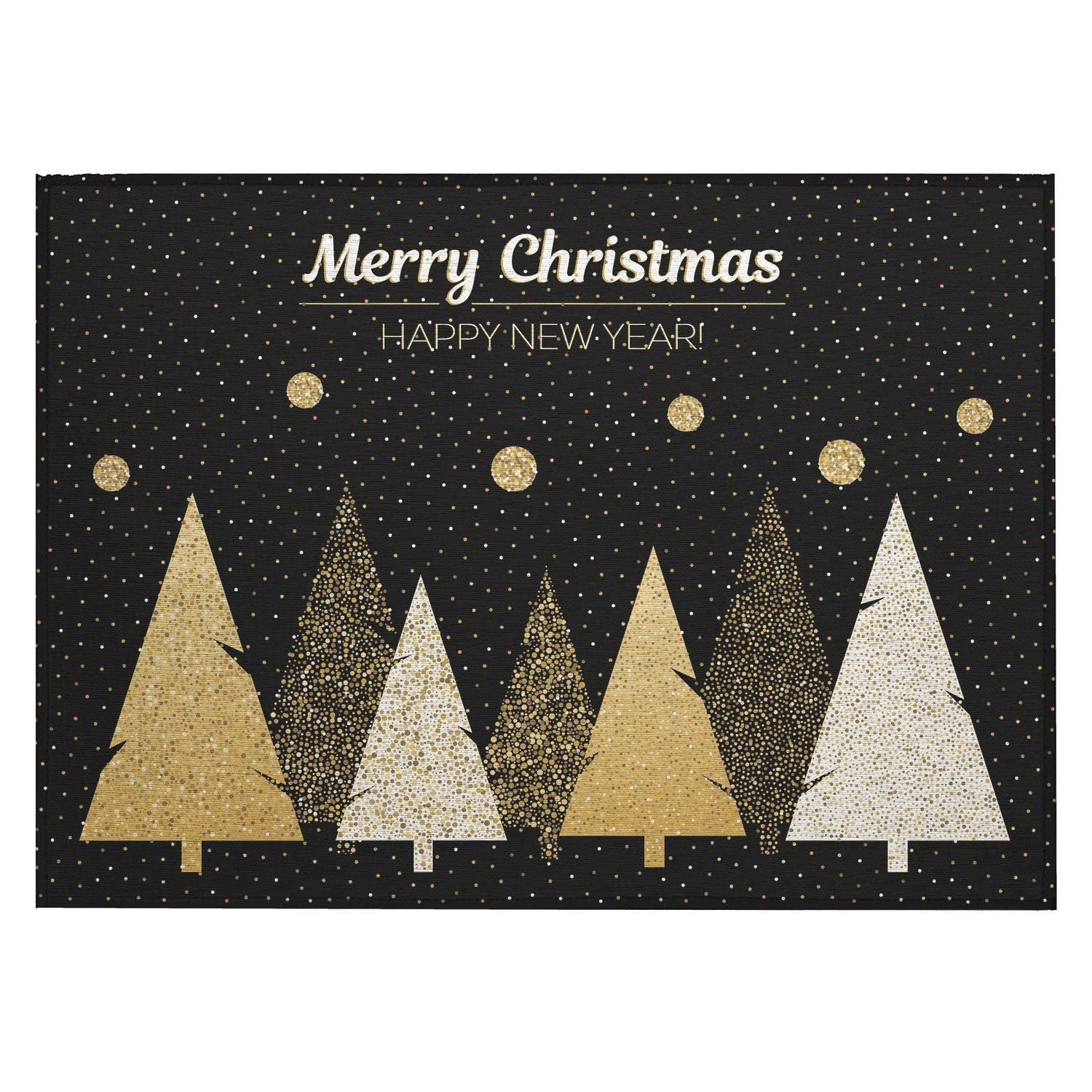 Wonderland Wn11 Black Seasonal Rug Rectangle 5' X 7 ' 6"
