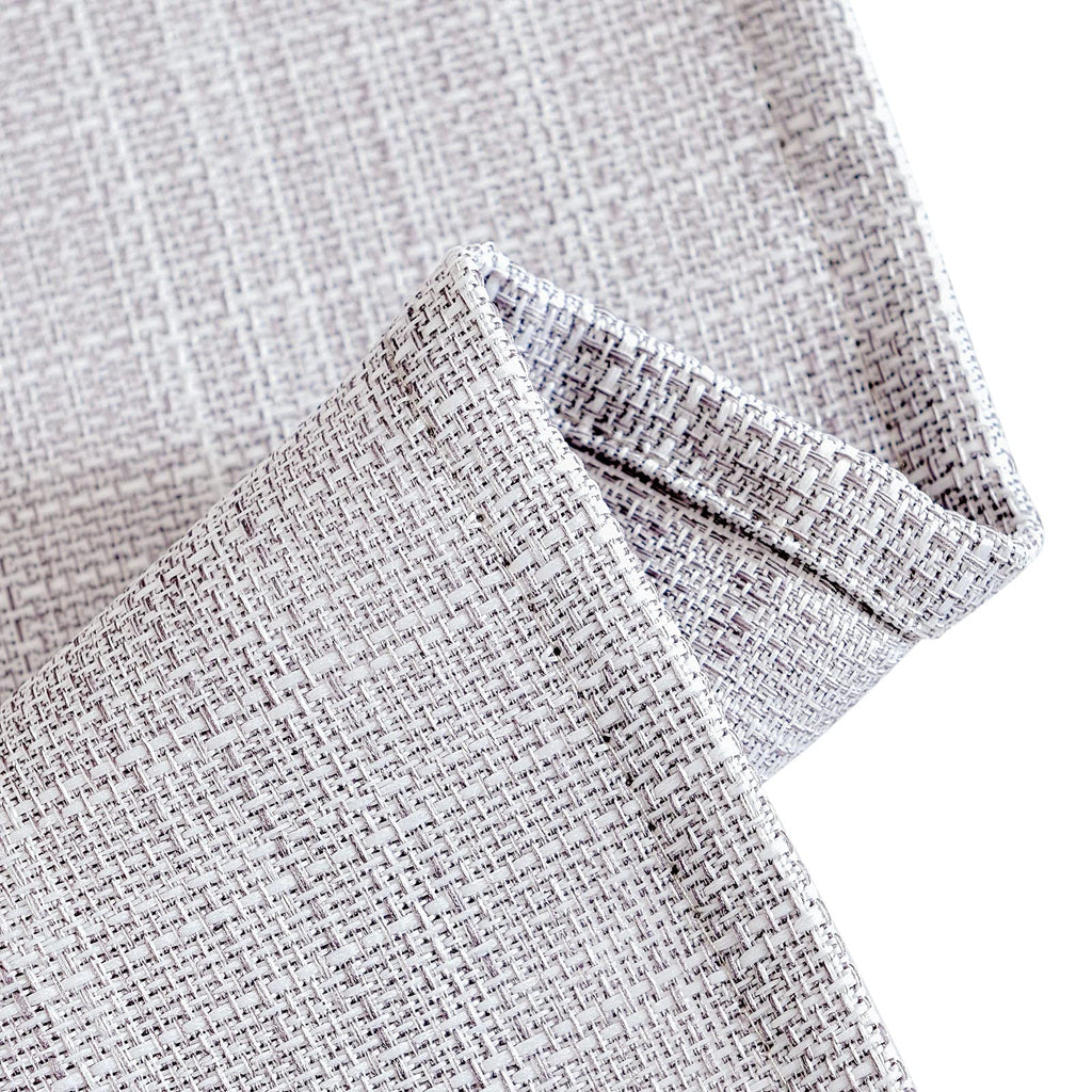 Jinchan Kitchen Curtains Tier Curtains For Living Room Light Heathered Grey Linen Textured Cafe Curtains Bathroom Farmhouse Coun