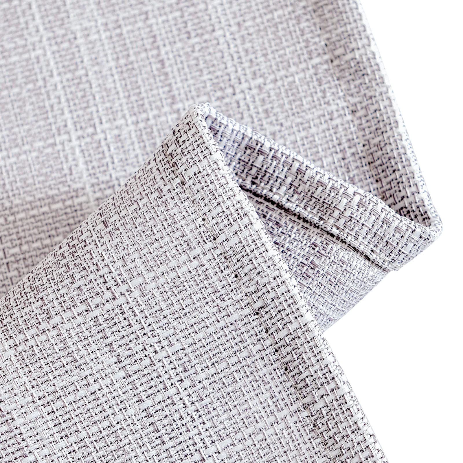 Jinchan Kitchen Curtains Tier Curtains For Living Room Light Heathered Grey Linen Textured Cafe Curtains Bathroom Farmhouse Coun