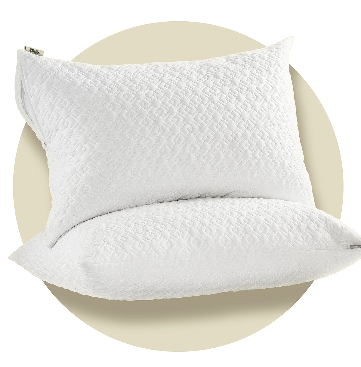 Coolshields Pillow Protectors Zippered Queen Size, Hypoallergenic Waterproof Pillow Covers For A Better Sleep,Premium Pillowcase