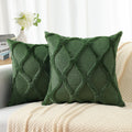 Decoruhome Christmas Decorative Throw Pillow Covers 22X22 Set Of 2, Soft Plush Faux Wool Fur Pillow Covers For Couch Bed Sofa Li
