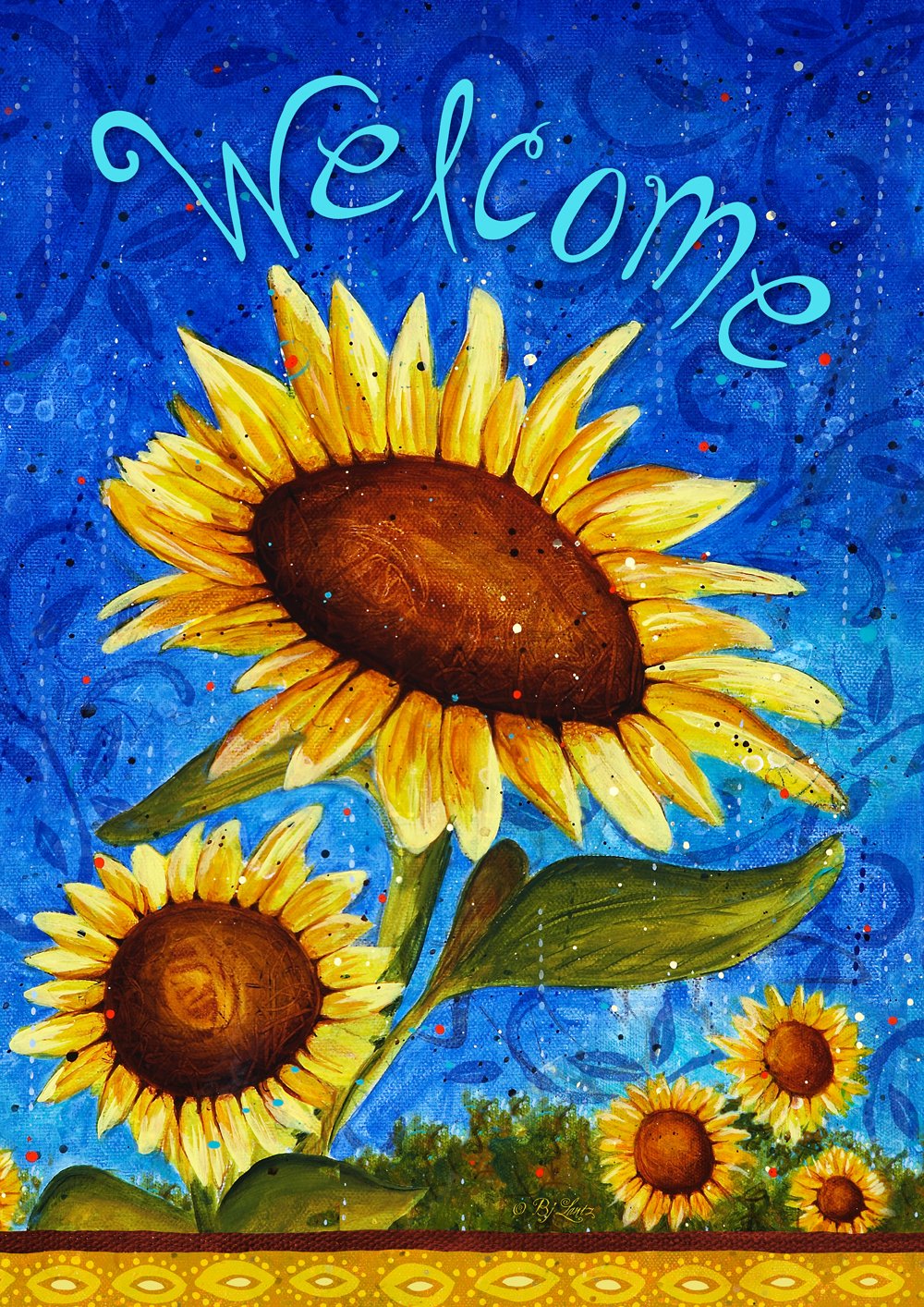 Toland Home Garden 119500 Sweet Sunflowers Spring Flag 12X18 Inch Double Sided Spring Garden Flag For Outdoor House Summer Fall