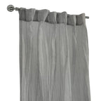 Richmark International Paloma Sheer Dual Header Curtain Panel 52 X 95 In Grey